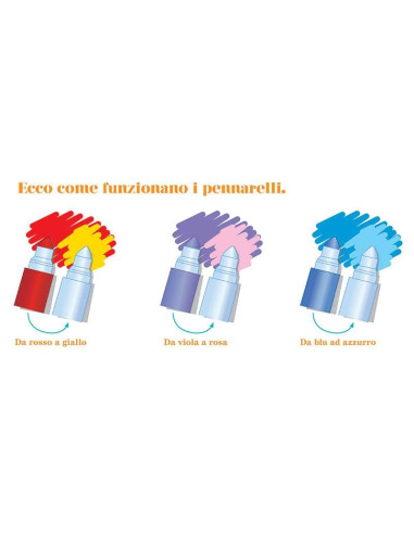 Giunti - Colora gli unicorni con i pennarelli...