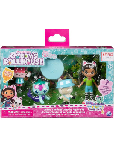 Gabby's DollHouse - Pack 4 personaggi Campeggio