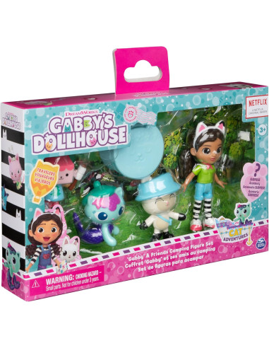 Gabby's DollHouse - Pack 4 personaggi Campeggio