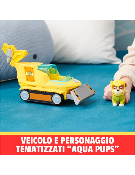 Paw Patrol - Veicolo Trasformabile Aqua Pups di Rubble