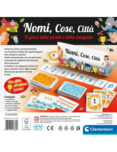Clementoni- Nomi, Cose, Città