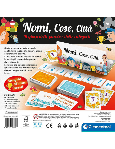 Clementoni- Nomi, Cose, Città