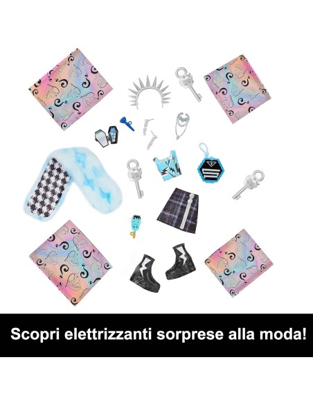 Monster High - Playset Segreti da Brivido Colori Mostruosi Frankie Stein