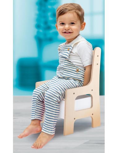 Montessori Wood Toy Box Chair