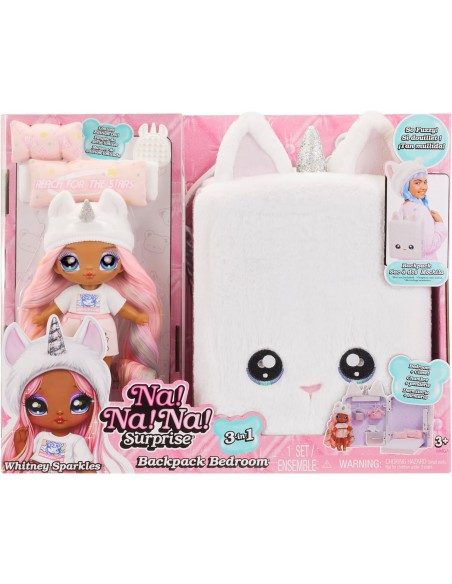 Na! Na! Na! Surprise 3in1 Backpack Bedroom Unicorn Playset - Witney Sparkles