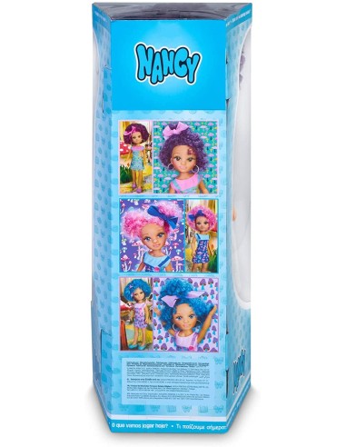 Nancy ricci colorati - azzurri