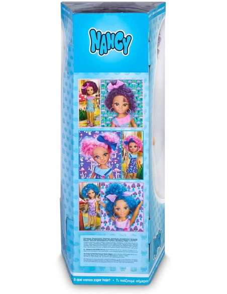 Nancy ricci colorati - azzurri