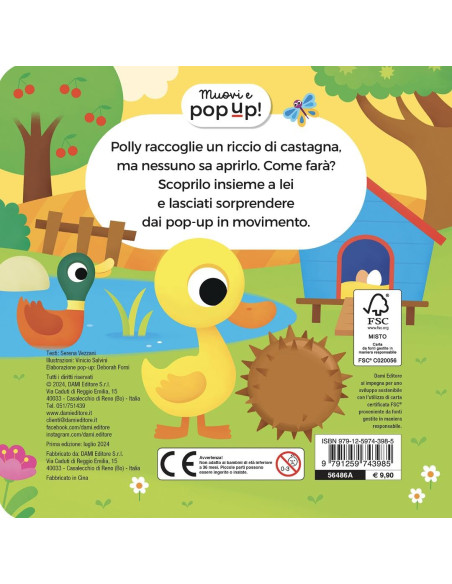 Giunti - Fattoria. Riccio a sorpresa! Muovi e pop-up! Ediz. a colori