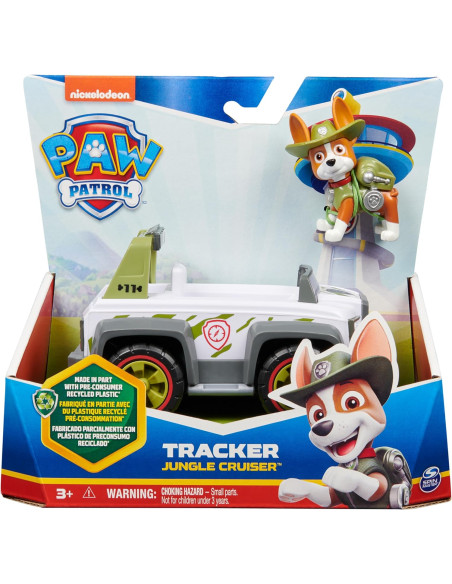 Paw Patrol - Veicolo Jungle Cruiser di Tracker
