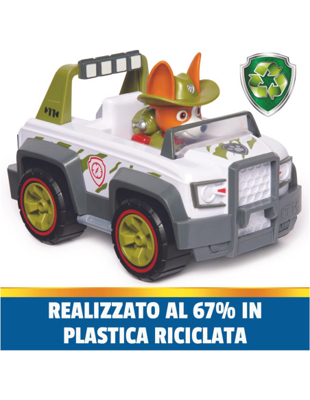 Paw Patrol - Veicolo Jungle Cruiser di Tracker