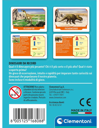 Clementoni - Dinosauri da Record