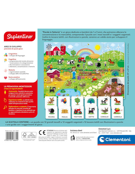 Clementoni - Sapientino Baby Parole in Fattoria