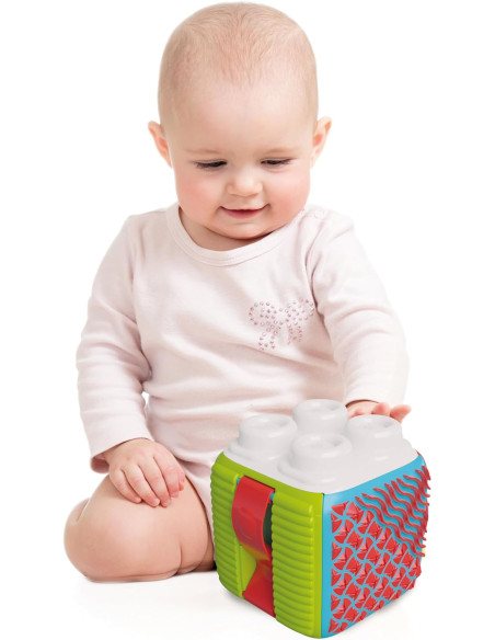 Soft Sensory Activity Cube-Set Costruzioni Prima Infanzia Clemmy