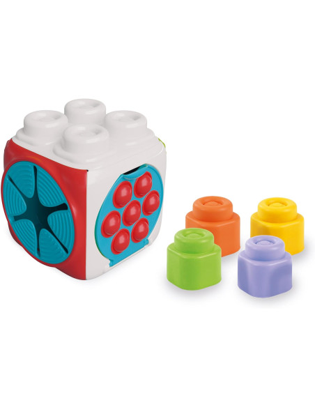 Soft Sensory Activity Cube-Set Costruzioni Prima Infanzia Clemmy