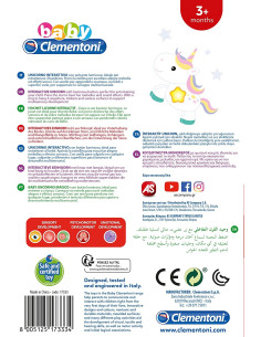 Baby Clementoni - 17333 - Sonaglino Unicorno Interattivo 2