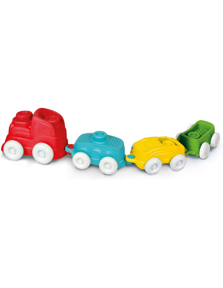  Clementoni - Playset Treno con Mattoncini Morbidi