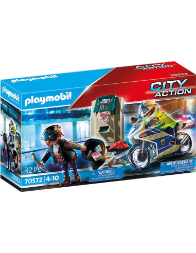 Playmobil - Poliziotto in moto e ladro