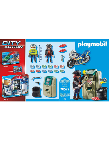Playmobil - Poliziotto in moto e ladro