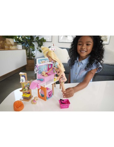 Barbie - Playset Negozio degli Animali con...