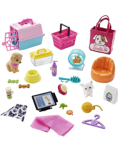 Barbie - Playset Negozio degli Animali con...