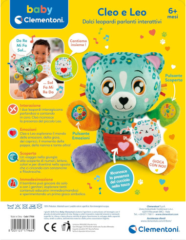Clementoni Baby Cleo e Leo dolci Leopardi