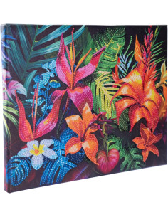Diamantiny quadro fiori tropicali 2