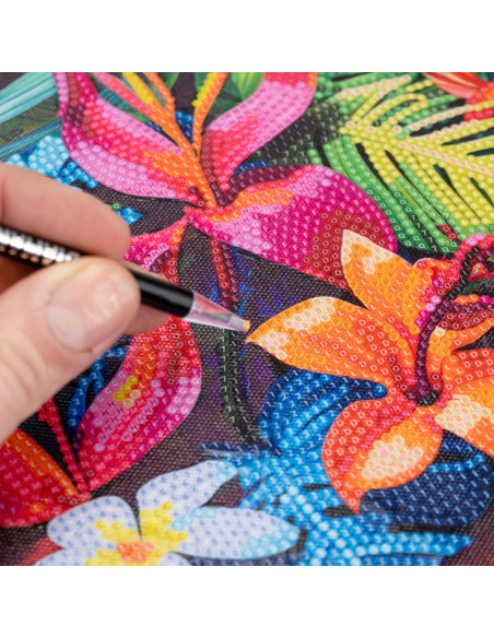 Diamantiny quadro fiori tropicali