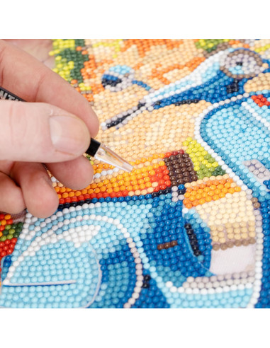 Diamantiny quadro motocicletta vespa retro