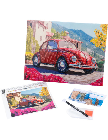 Diamantiny Quadro Maggiolino Rosso