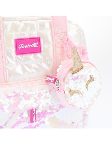 Girabrilla Puffer Mini Zaino Bianco