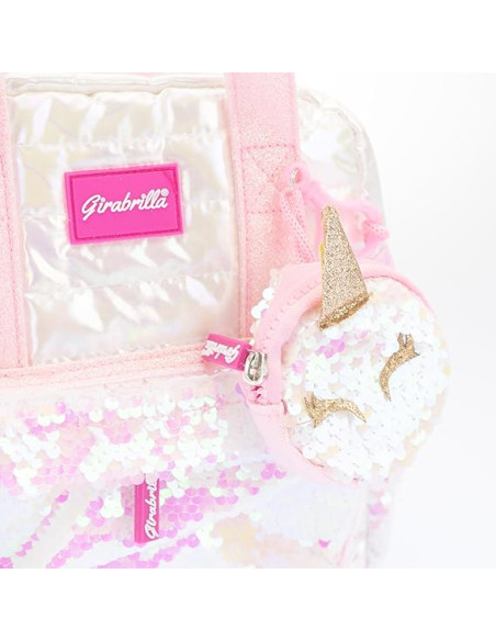 Girabrilla Puffer Mini Zaino Bianco