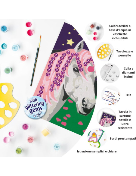 CreArt Serie E Classic - Unicorno con brillanti