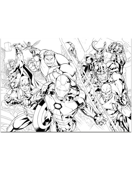 Lisciani - Avengers Puzzle Maxi Floor 108