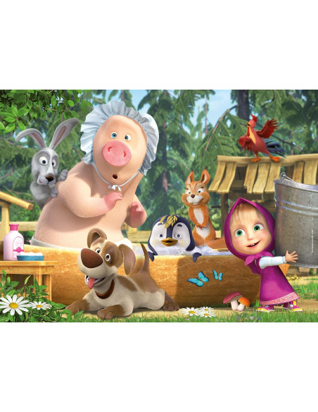 Lisciani - Masha Puzzle Maxifloor 24 Una Buona Giornata