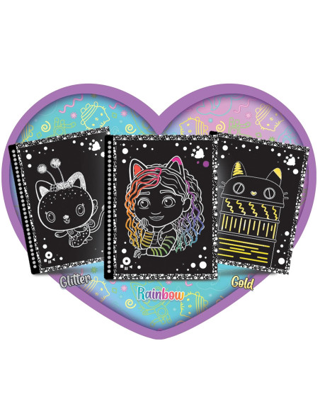 Lisciani - Gabby's dollhouse sketchbook pawtastic scratch