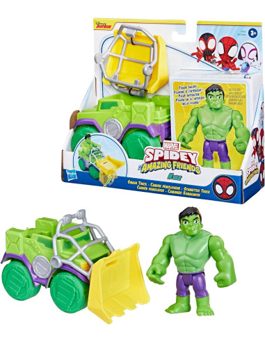 Spidey Veicolo con personaggio Hulk e Accessori