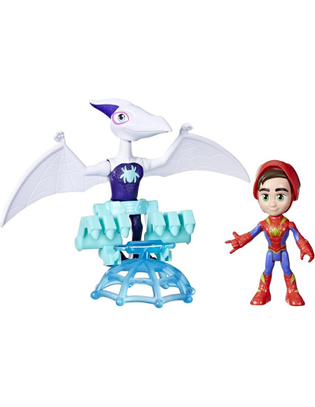 Spidey and his Amazing Friends Spidey Dino con Personaggio e Accessori 