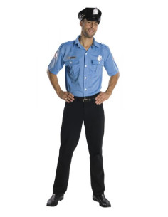 Rubie's Vestito Camicia Polizia con Cappello per Adulti