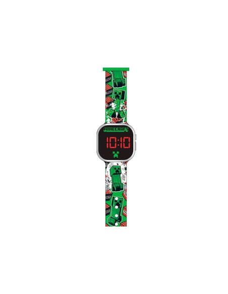 Orologio da polso digitale Minecraft Creeper verde
