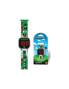 Orologio da polso digitale Minecraft Creeper verde 2