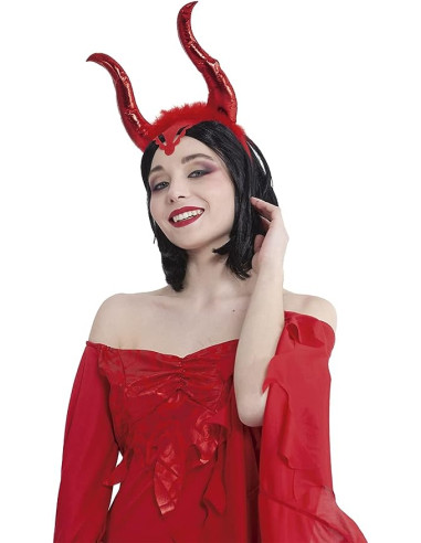 Rubie's - Cerchietto malvagia Rossa