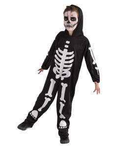 Costume scheletro Glow in the dark per bambini