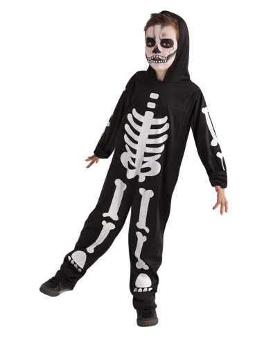 Costume scheletro Glow in the dark per bambini