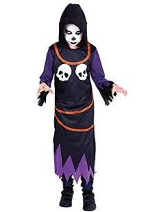 Costume teschio notturno con luce per bambini