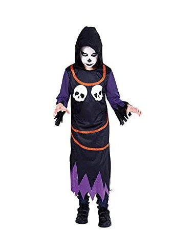 Costume teschio notturno con luce per bambini