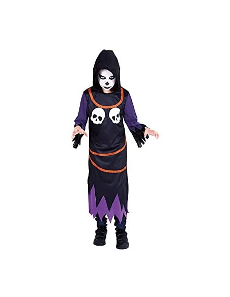Costume teschio notturno con luce per bambini