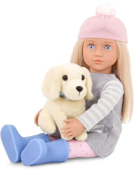 Our Generetion Dolls - Bambola con Megan e cane golden retriver cm. 46