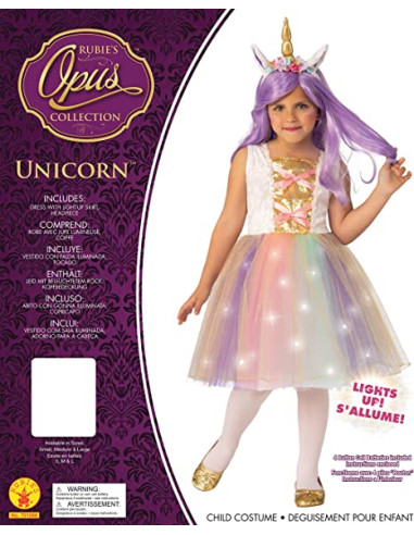 Costume Bimba Shiny Unicorno iNF
