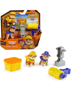 Rubble e Crew Set 2 Personaggi + Accessori Rubble e Mix