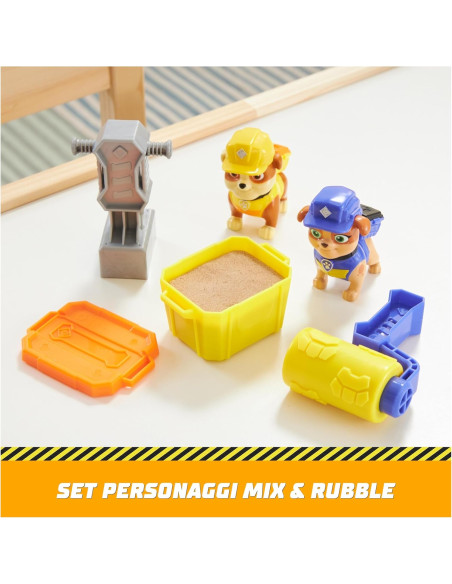 Rubble e Crew Set 2 Personaggi + Accessori Rubble e Mix